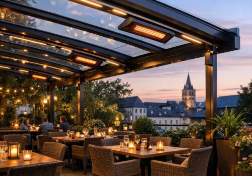 Moderne Bedachungen für die Gastronomie